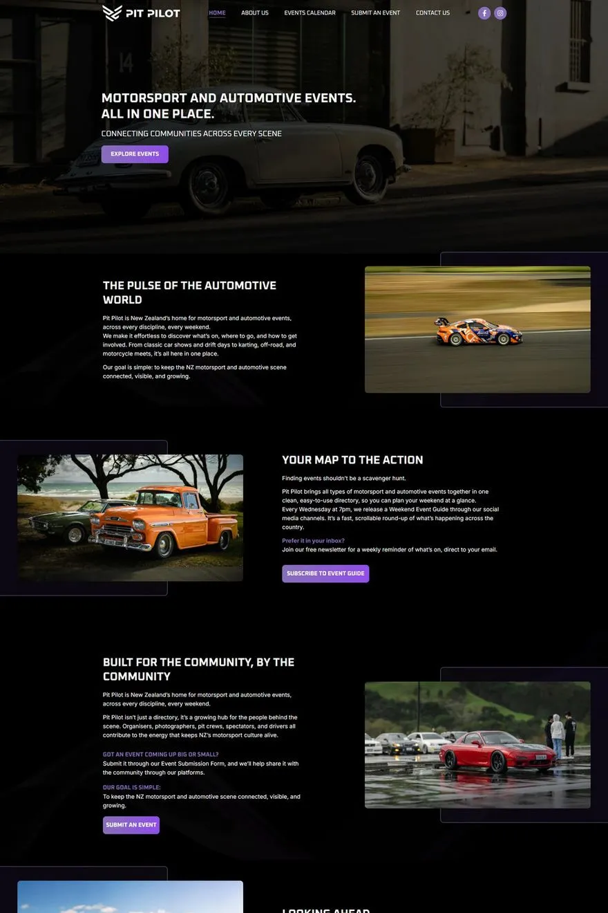 Pit Pilot website — built by Fakhar e Mustafa